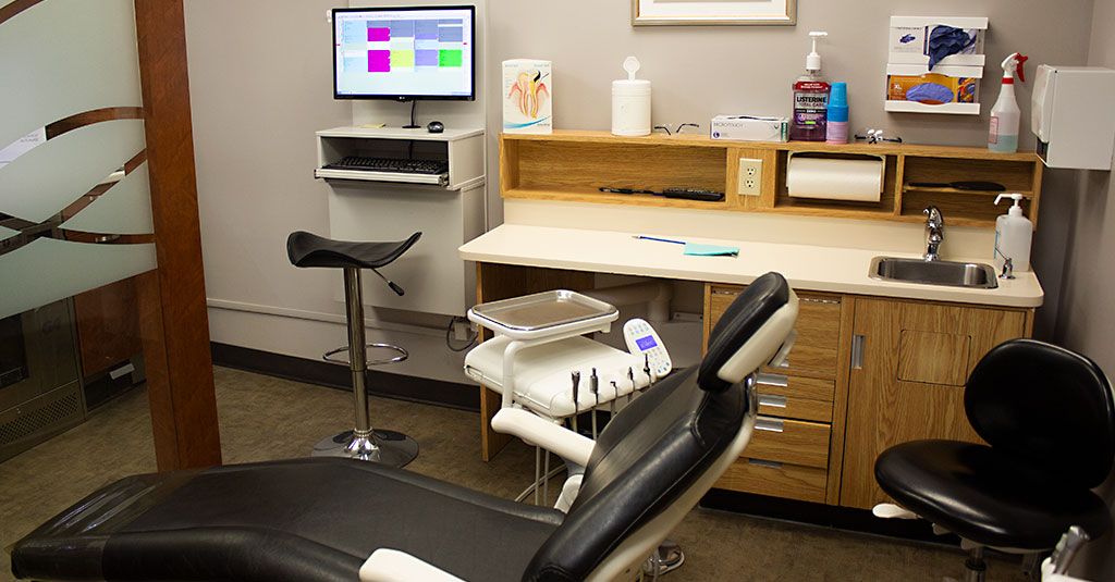 Treatment room at Hill Top Dental Group