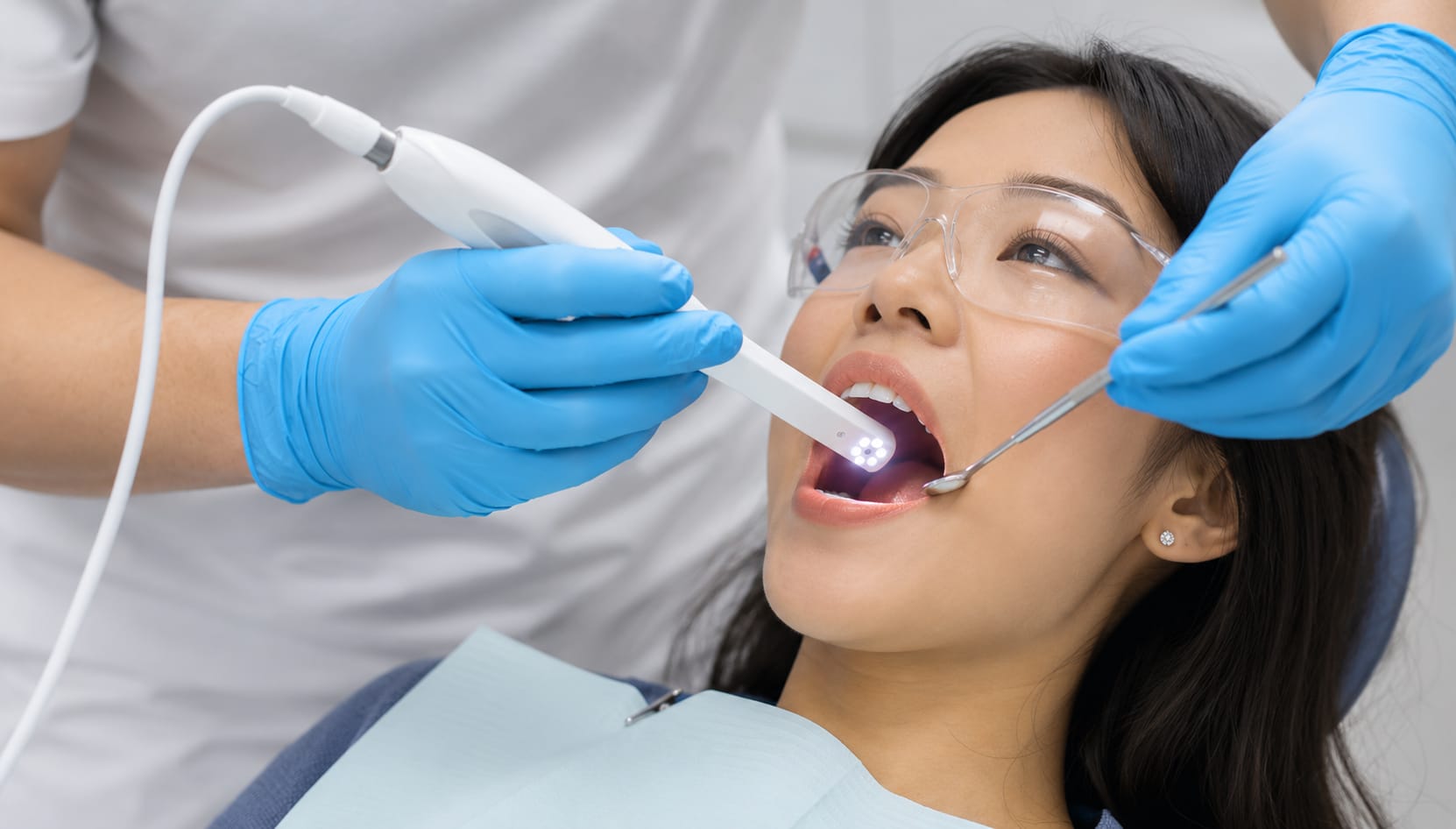 Intraoral camera examination at Hill Top Dental Group