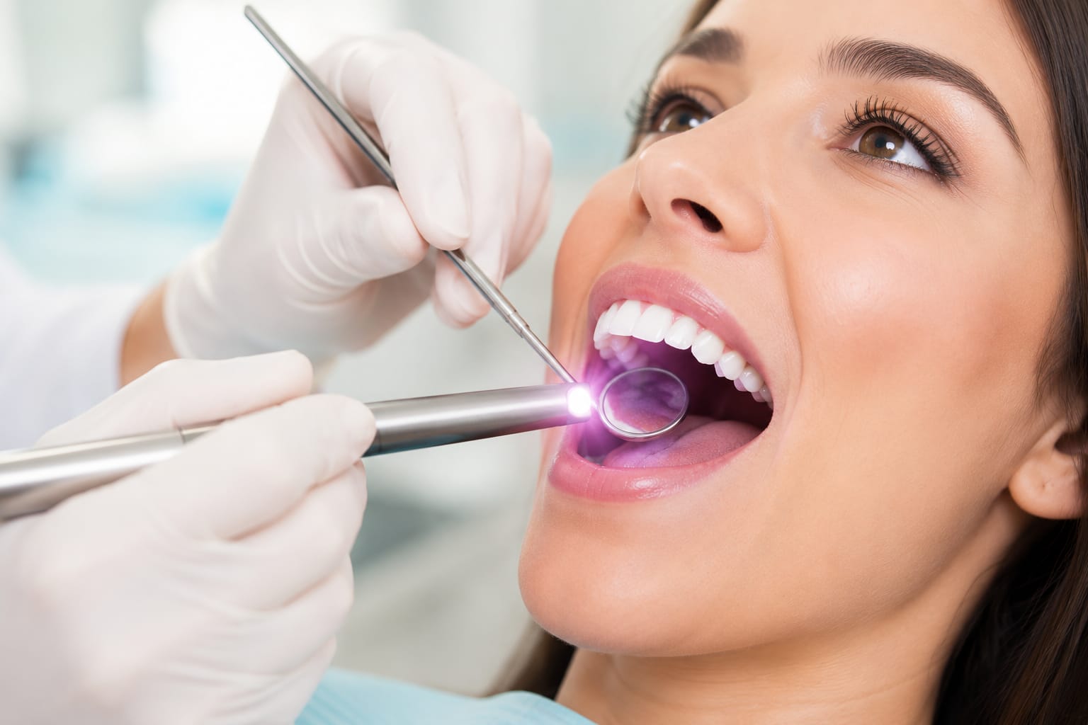Oral cancer screening examination at Hill Top Dental Group