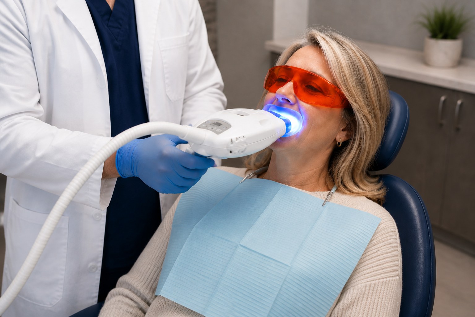 Teeth whitening treatment at Hill Top Dental Group